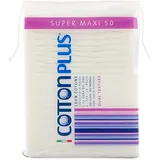 Cotton Plus – Super Maxi, ideal für die Reinigung des Gesichts – 50 Stück