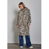 STREET ONE Regenponcho mit Animal-Print und Pauze braun