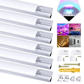 Chesbung LED Streifenprofil V Form 6x1m