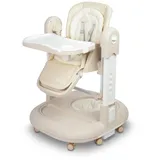 CARETERO, Sitron Hochstuhl 3in1 Baby, Kinderhochstuhl und Lauflernwagen,Beige - Beige