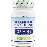 Vit4ever Vitamin D3 10.000 I.E. + Vitamin K2 200 mcg Tabletten 100 St.