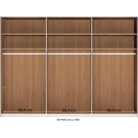 Wiemann Kleiderschrank Kiruna 300 x 217 cm Eiche teilmassiv beige champagner