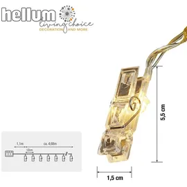 Hellum LED Lichterkette 5 m Warmweiß