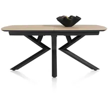 XOOON Masura 180 - 240 x 77 x 110 cm Eiche natur/schwarz