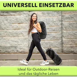 AVANA Regenschutz für Rucksäcke mit Reflexstreifen (10-70L) wasserdichte Regenhülle Schulranzen Rucksack Cover reflektierender Rucksacküberzug