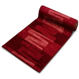 Karat Teppich-läufer Auf Maß Gekettelt Via Veneto Rot 80 X 250 Cm