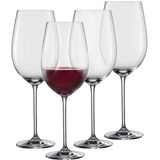 Schott Zwiesel Rotweinglas Vinos (4er-Set), anmutige Bordeauxgläser für Rotwein, spülmaschinenfeste Tritan-Kristallgläser, Made in Germany (Art.-Nr. 130009)