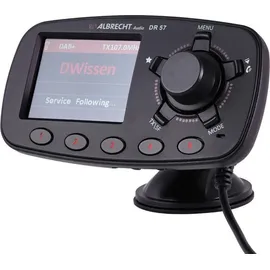 Albrecht DR57 DAB+ Empfänger Freisprechfunktion, Saugnapfhalterung