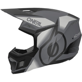 O'Neal 3SRS Vision Motocross Helm, schwarz-grau, Größe L