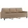 vidaXL 3-Sitzer-Sofa Cappuccino-Braun 180 cm Kunstleder
