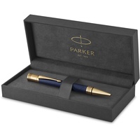Parker Duofold Prestige Kugelschreiber in Blue Chevron | mittlere Schreibspitze | schwarze Tinte