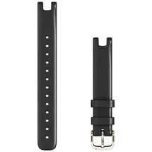 Garmin Lily Armband 14 mm Leder Schwarz/Cremegold 110 bis 175 mm