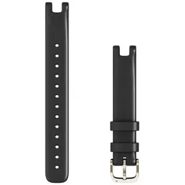 Garmin Lily Armband 14 mm Leder Schwarz/Cremegold 110 bis 175 mm