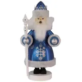 Erzgebirgische Volkskunst Richard Glässer GmbH Räuchermann Väterchen Frost 25 cm blau