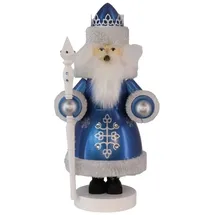 Erzgebirgische Volkskunst Richard Glässer GmbH Räuchermann Väterchen Frost 25 cm blau