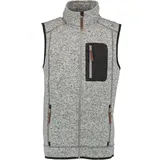 OS-TRACHTEN Strickfleeceweste, mittelgrau, 4XL