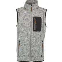 OS-TRACHTEN Strickfleeceweste, mittelgrau, 4XL