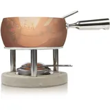 Boska Fondueset Kupfer - Käsefondue - Fondue mit 1,7 L inhalt - Geeignet für Käsefondue - Brennpaste Fondue - Fonduetopf aus Kupfer