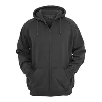 URBAN CLASSICS Zip Hoody in grau Größe 4XL,