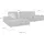 W.Schillig Eckcouch Leder 3-Sitzer Grau