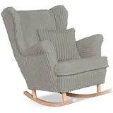 Kaiser Möbel Schaukelsessel Rene skandinavischer Stoff Estella beige