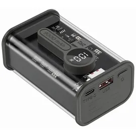 Gembird Powerbank 9000 mAh - Transparent QC 3.0 Powerbank (Akku) - Transparenter - 9000 mAh