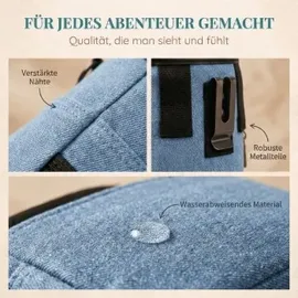HUND IST KÖNIG Premium Leckerlibeutel für Hunde blau/rot