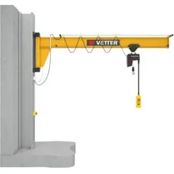 Vetter Säulenschwenkkran PRAKTIKUS Verbundanker-System Elektrokettenzug 500kg, 6,0m