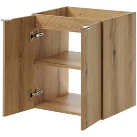[en.casa] Waschtischunterschrank Skelbolu 50 x 60 x 40 cm Eicheoptik