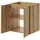 [en.casa] Waschtischunterschrank Skelbolu 50 x 60 x 40 cm Eicheoptik
