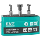 ENT European Norm Tools ENT T-Nutfräser-Set 3-tlg. 09003
