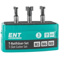ENT European Norm Tools ENT T-Nutfräser-Set 3-tlg. 09003
