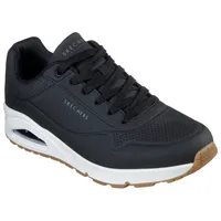 Sneaker SKECHERS "UNO-STAND ON AIR", Herren, Gr. 40, schwarz-weiß (schwarz, weiß), Lederimitat, Schuhe Sneaker, Plateausneaker, Keilsneaker mit Memory Foam