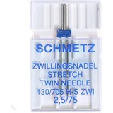 SCHMETZ Zwillings-Stretch-Nadel 2,5 mm Breite 75