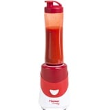 Bestron Smoothie Maker mit Mix-/Trinkbecher, 600 ml, 300 Watt, Rot