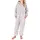 normann Mädchen Schlafanzug Jumpsuit Coralfleece in grau | Gr.: 176