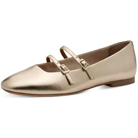 TAMARIS Ballerina Damen, gold, Größe 37 EU