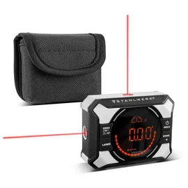 STAHLWERK Digitaler Winkelmesser Wasserwaage 8,6 cm