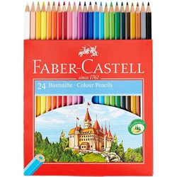 FABER-CASTELL CASTLE Buntstifte farbsortiert - 24 Stück