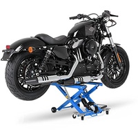 ConStands - Motorrad Hebebühne für Chopper/Custombike Springer Standard Hydraulisch XL kg Blau CB58043
