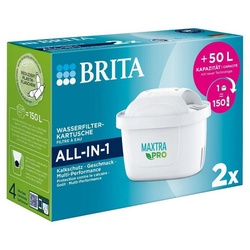 BRITA Wasserfilter Brita Wasserfilter-Kartusche 2er Maxtra Pro ALL-IN-1 - Filterwasser (1