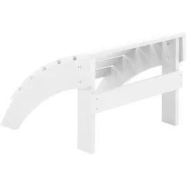 Beliani Fusshocker Gartenhocker 50 x 34 x 43 cm weiß