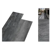 vidaXL PVC-Laminat-Dielen 5,02 m2 2 mm Selbstklebend Glänzend Grau