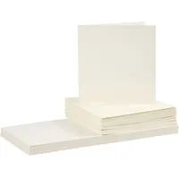 Creativ Company Karten & Kuverts, Kartengröße 15x15 cm, Umschlaggröße