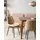 Beliani Esszimmerstuhl Melrose Kunstleder Beige/Schwarz 2er Set