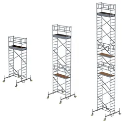 MUNK Rollgerüst mit Fahrbalken 0,75x3,00m Plattform 11,45m AH