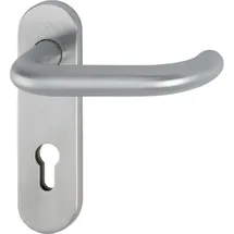 HOPPE Drückergarnitur Feuerschutzgarnitur Silber FS-E138/353KH