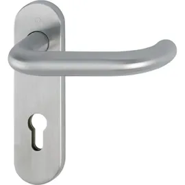 HOPPE Drückergarnitur Feuerschutzgarnitur Silber FS-E138/353KH