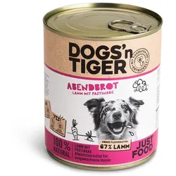 Dogs'n Tiger Hund 6 x 800g Dose  Abendbrot