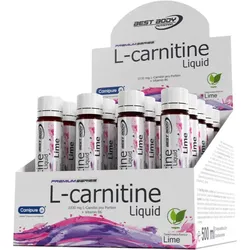 Best Body Nutrition L-Carnitin Ampullen Ampulle für Sportler Geschmack Lime 20x25 ml